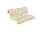 Rol beige behang met een steen- of baksteenpatroon.