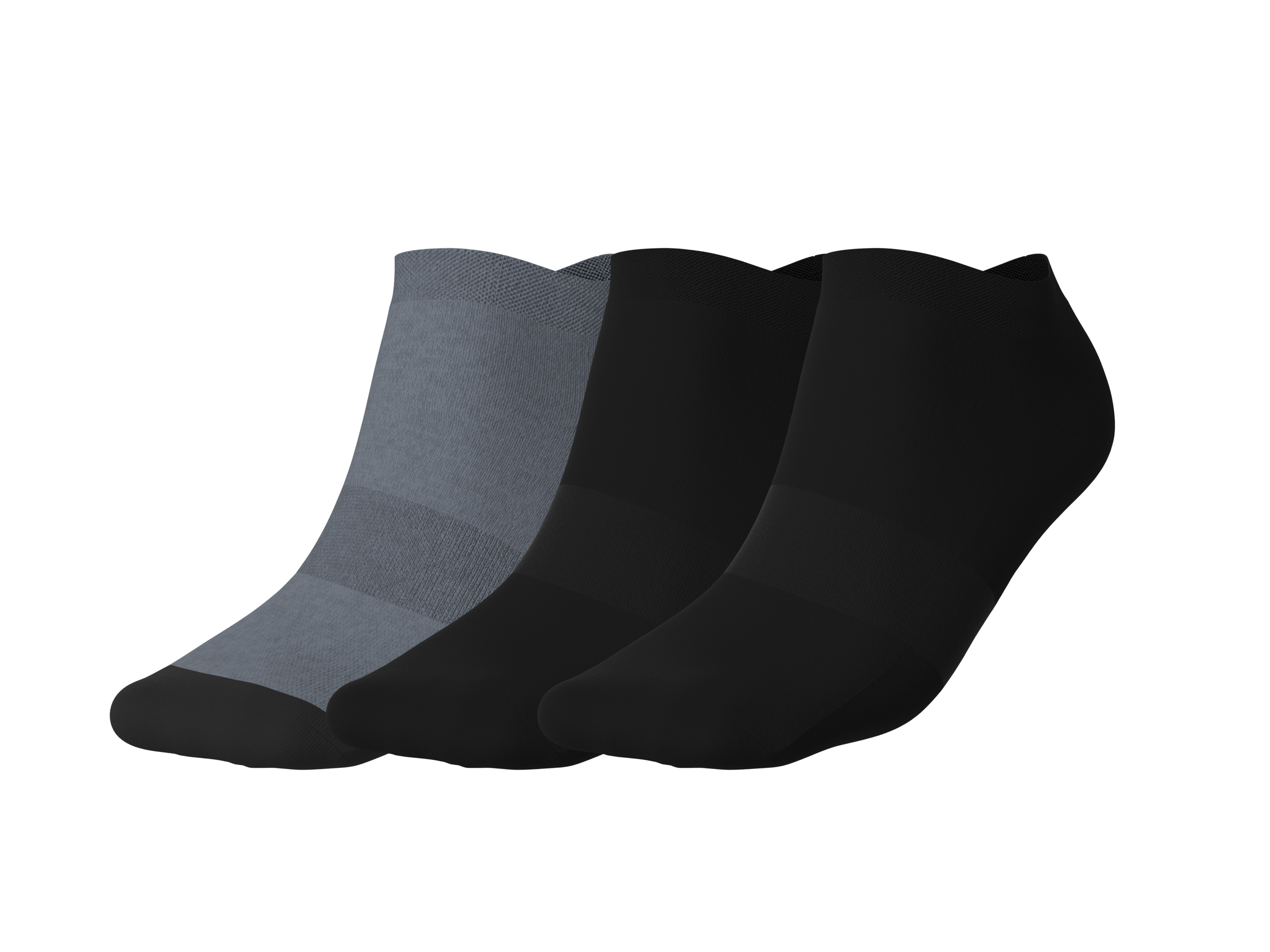 CRIVIT 3 Paar sportsokken (Zwart/grijs, 39-42)