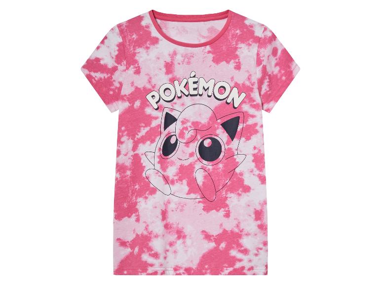 Roze Pokémon tie-dye shirt met Jigglypuff.