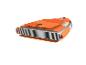 Opblaasbaar stand-up paddleboard in oranje en wit, met interne structuur