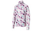 Een roze longsleeve met een waterverfprint