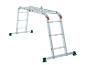 Aluminium multifunctionele ladder met werkplatform