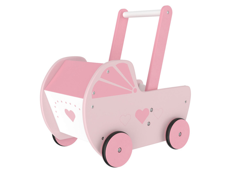Houten poppenwagen of poppenwiegje