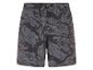 Heren zwemshort met grijs en donkergrijs abstract patroon, met trekkoord in de taille.