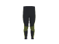 Zwarte en limoengroene sportlegging met getextureerde kniestukken.