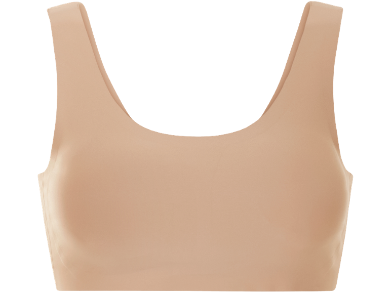 Beige, naadloze bralette bh.