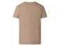 Effen beige heren T-shirt, achterkant