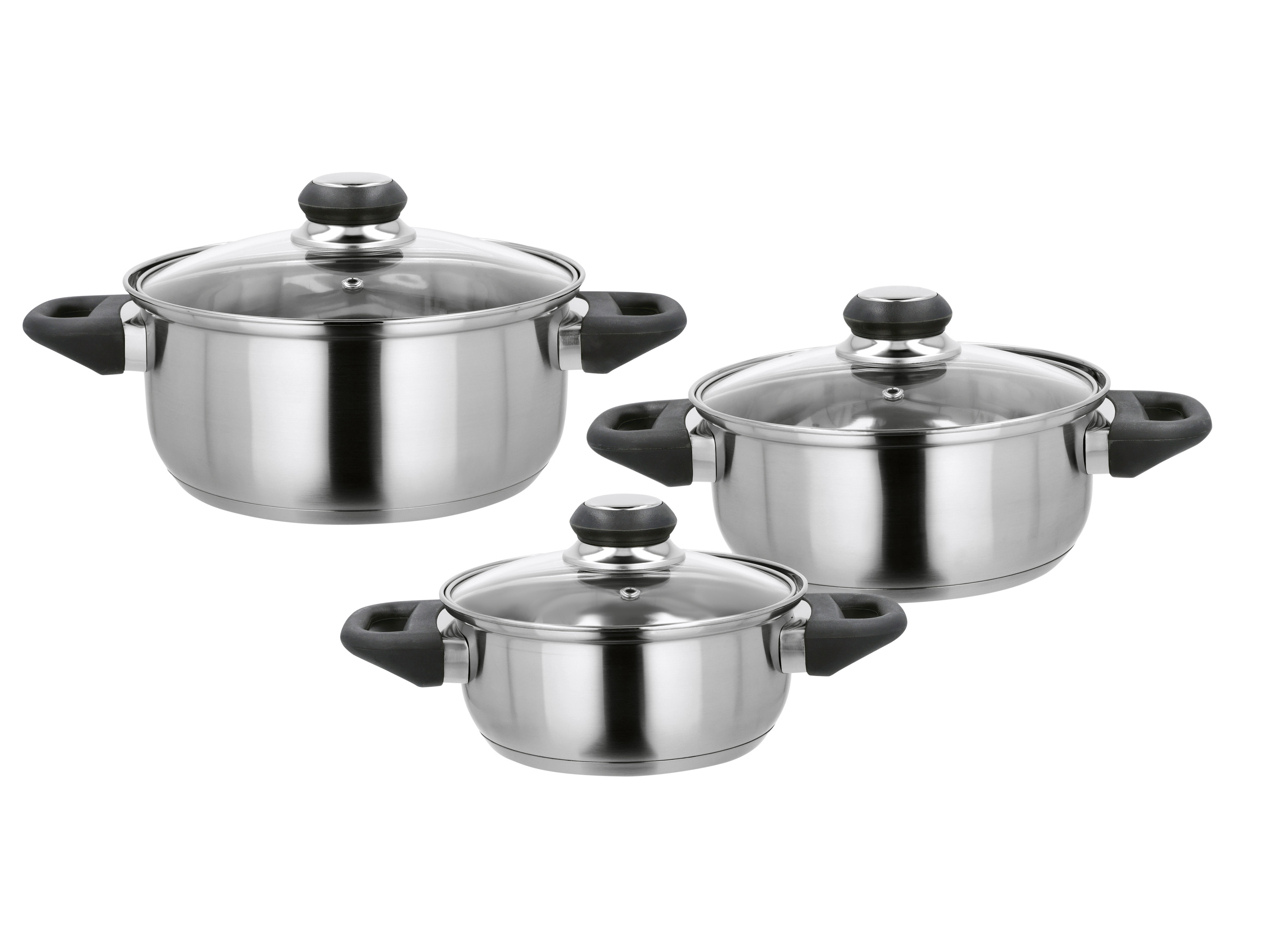 SILVERCREST RVS pannenset, 6-delig