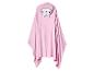 Roze kinderponchohanddoek met capuchon en kattengezicht