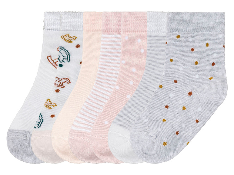 Ga naar volledige schermweergave: lupilu® Peuters meisjes sokken, 7 paar, met bio-katoen - afbeelding 2