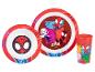 Marvel Spidey en zijn super vrienden servies: bord, schaal en beker.