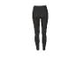 Zwarte dames sportlegging met hoge taille en naaddetails.