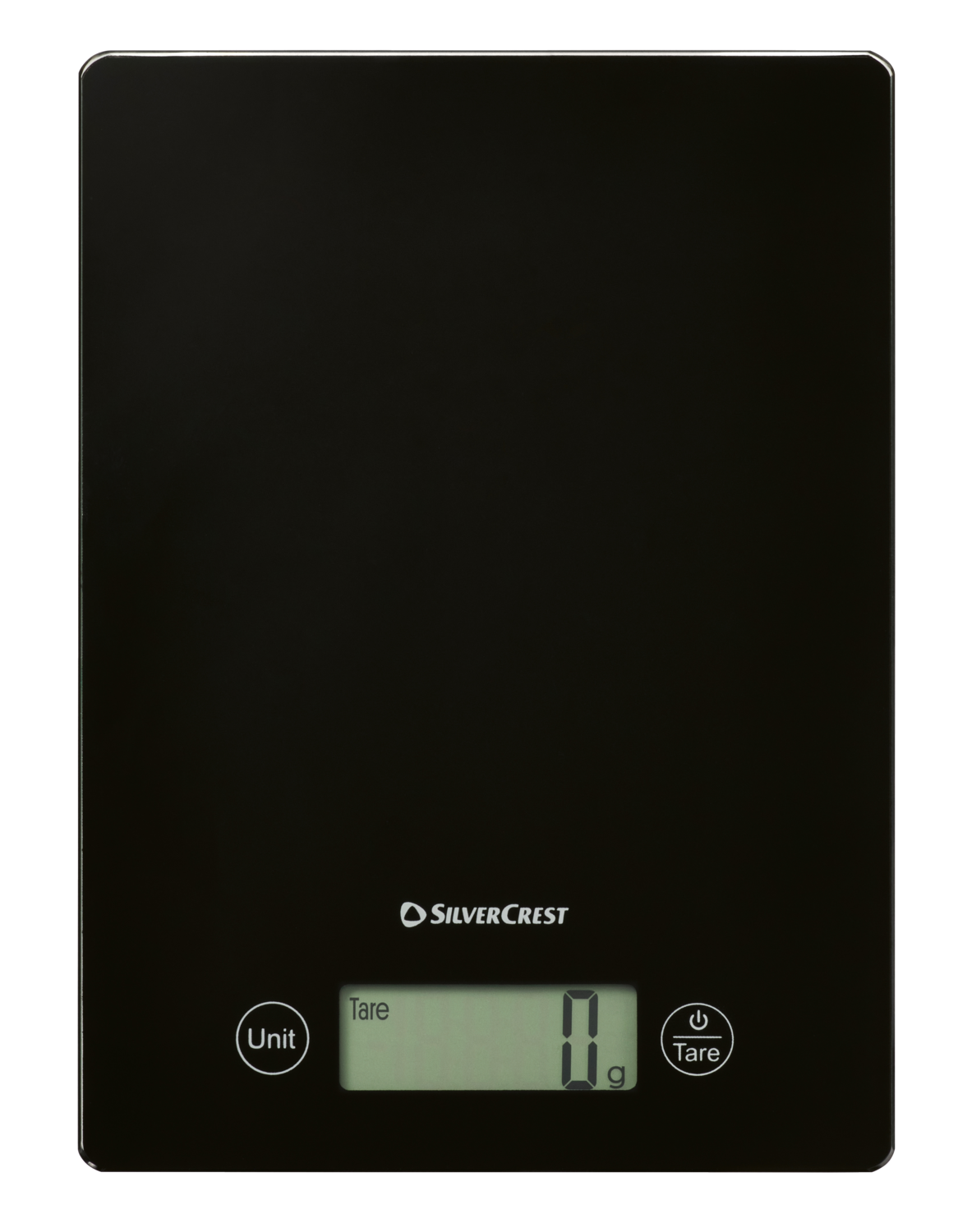 SILVERCREST Glazen keukenweegschaal 5 kg (Zwart)