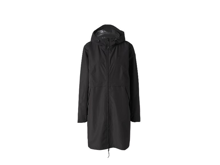 Zwarte regenjas met capuchon voor dames