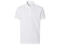 Wit poloshirt met korte mouwen.