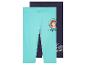 Twee leggings voor meisjes: een turquoise met Ariel van Disney Princess, een donkerblauwe met tekst "zeemeerminnen bestaan".