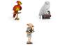 Drie Schleich-figuren van magische wezens: Felix, Hedwig en Dobby.