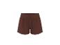 Bruine dames sportshorts met trekkoord in de taille.