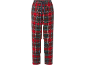 Rood, groen en blauw geruite pyjamabroek met trekkoord.