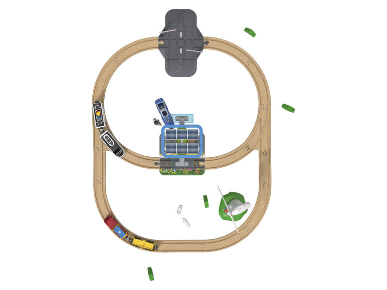 Ga naar volledige schermweergave: Playtive Houten treinbaan - afbeelding 7