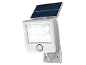 Zilverkleurige LED-zonnelamp met bewegingssensor