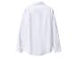 Wit overhemd met lange mouwen en knopen, van achteren gezien