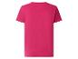Roze t-shirt met korte mouwen.