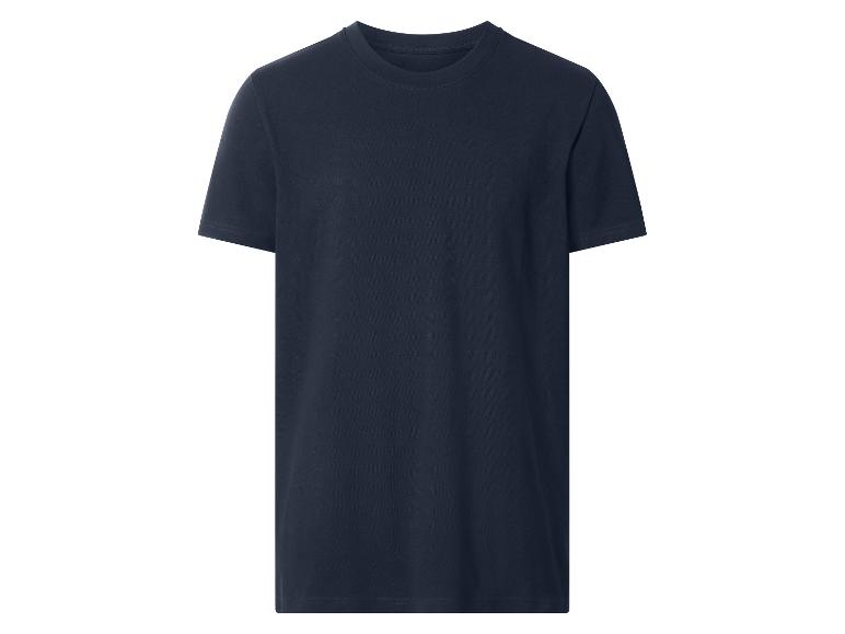 Donkerblauw heren T-shirt met korte mouwen
