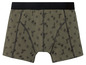 Groene boxershorts met een tropisch printje.