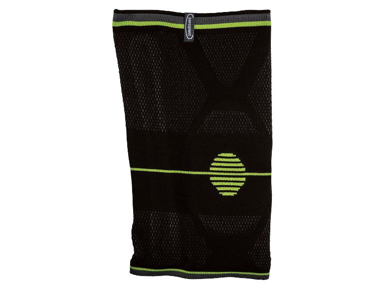 Sensiplast kniebrace, zwart en groen.