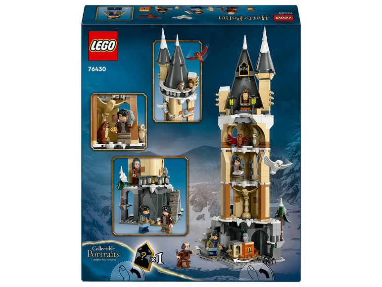 LEGO Harry Potter toren met minifiguren en uilen