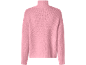 Roze coltrui van grof gebreide stof.