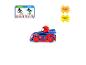 Spiderman speelgoedauto met oplaad- en gebruiksinstructies.