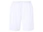 Witte sportshort met elastische tailleband.