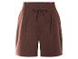 Bruine shorts met trekkoord.