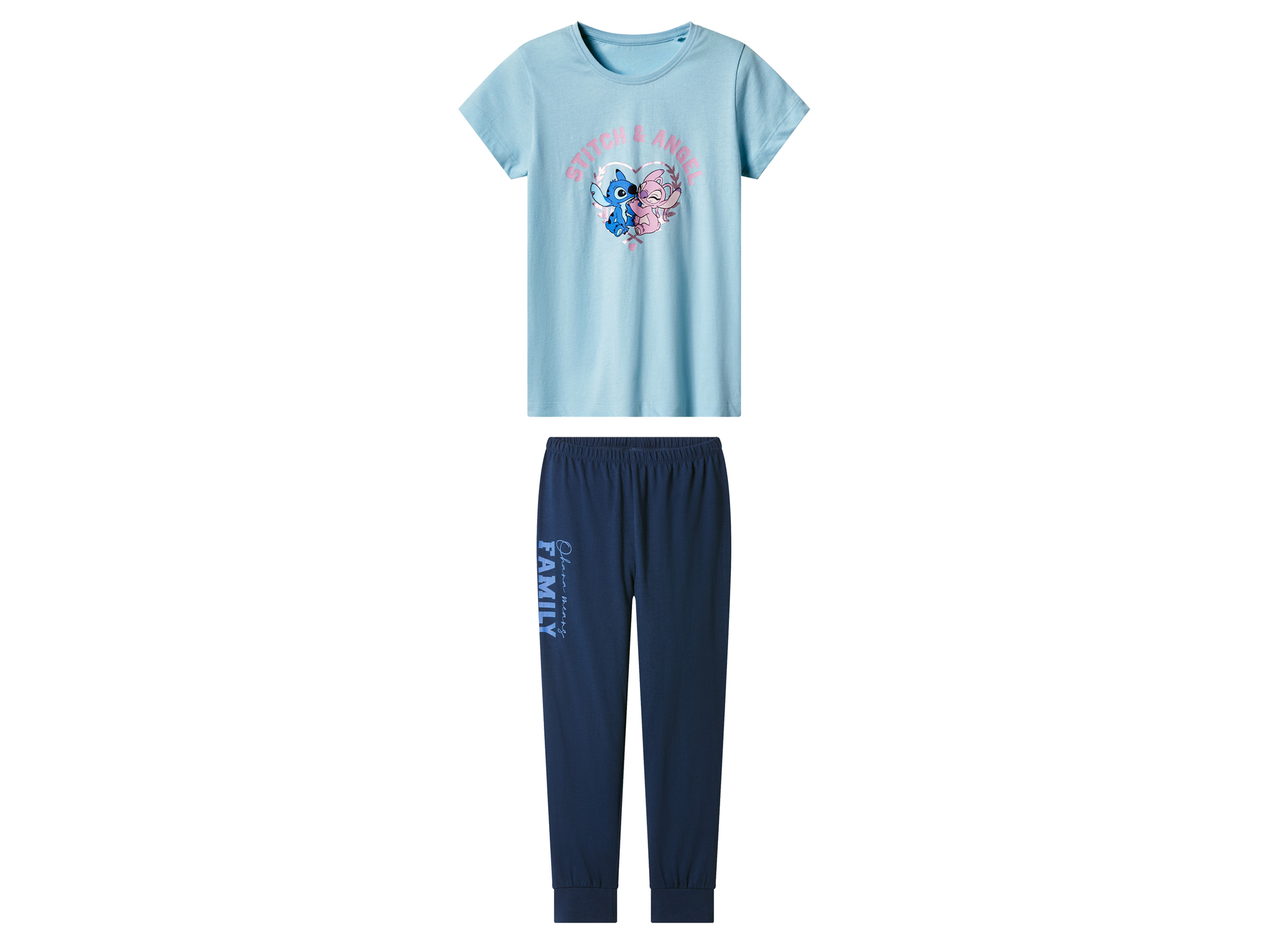 LUPILU Kinder pyjama (Stitch & Angel, 98/104)