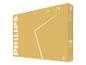 Bruine doos voor een QLED Smart TV met productdetails en bedieningsinstructies.