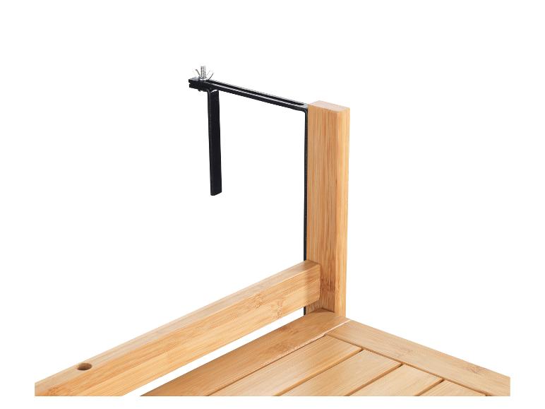 Bamboe tablet houder met montagebeugel.