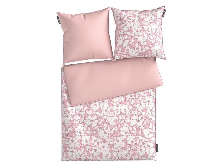 MICHALSKY roze beddengoed met een wit bloemenpatroon