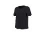 Zwart dames T-shirt met korte mouwen en ronde hals.