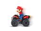 CARRERA Mario Kart speelgoedquad met Mario-figuur in beweging