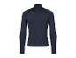 Donkerblauw sportshirt met lange mouwen en hoge kraag