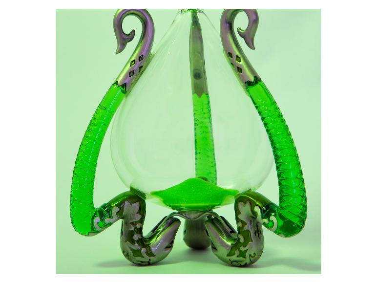 Professor Slughorns groene zandloper van The Noble Collection.