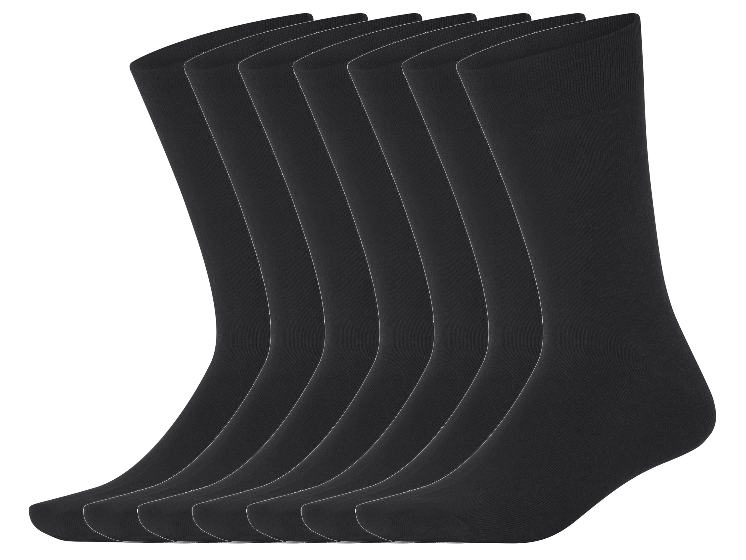 esmara Men 7 Paar heren sokken (Zwart, 39-42)