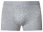 Grijze herenboxershort met elastische tailleband.
