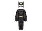 Batman kostuum voor kinderen, met een zwart jumpsuit met geel vleermuissymbool en bijpassend masker.