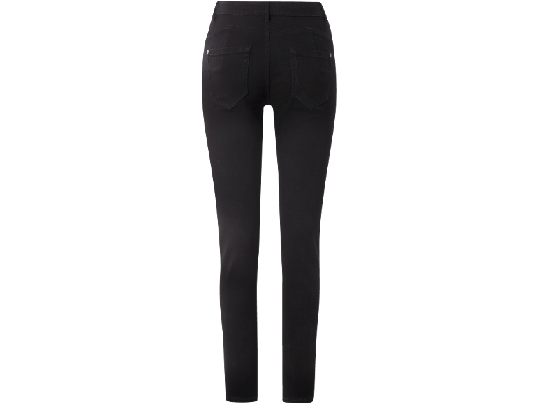Zwarte skinny jeans voor dames met achterzakken