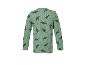 Groen kinder shirt met lange mouwen en dinosaurusprint.
