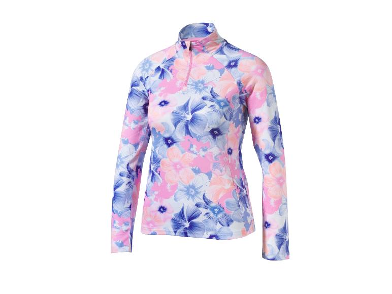 Shirt met lange mouwen met roze en blauwe bloemenprint