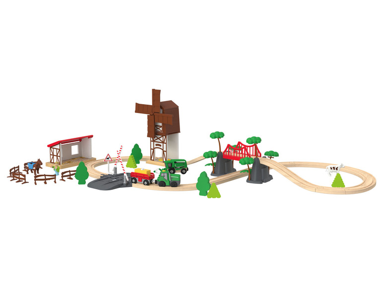 Ga naar volledige schermweergave: Playtive Houten treinbaanset - afbeelding 11